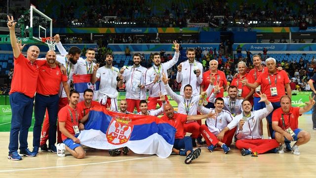 Košarkaši Srbije iz 2016. godine (©AFP)